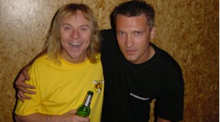 Klaus Niederhuber und Bernie Shaw von Uriah Heep